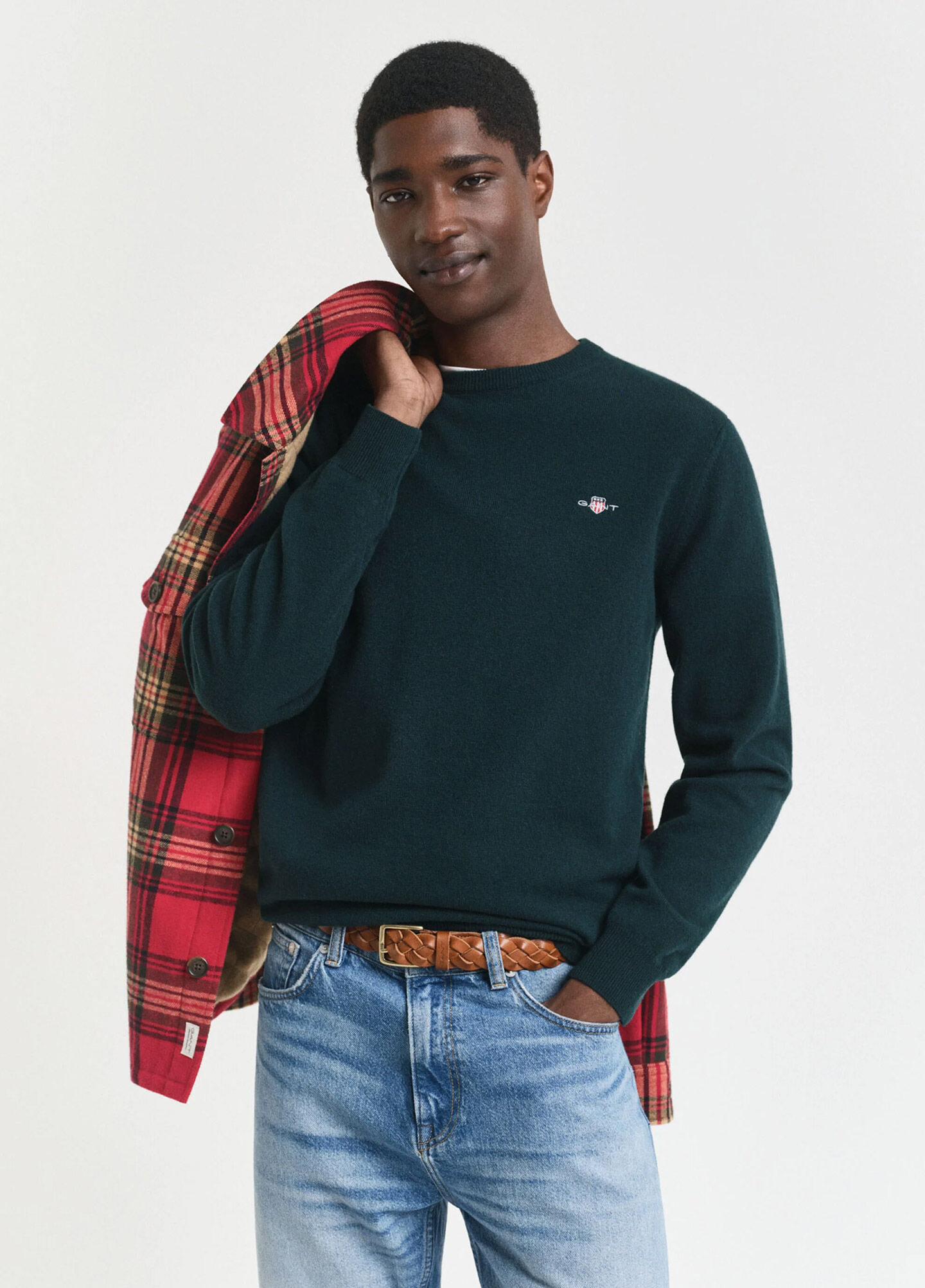 Superfine Lambswool Crew Neck Sweater