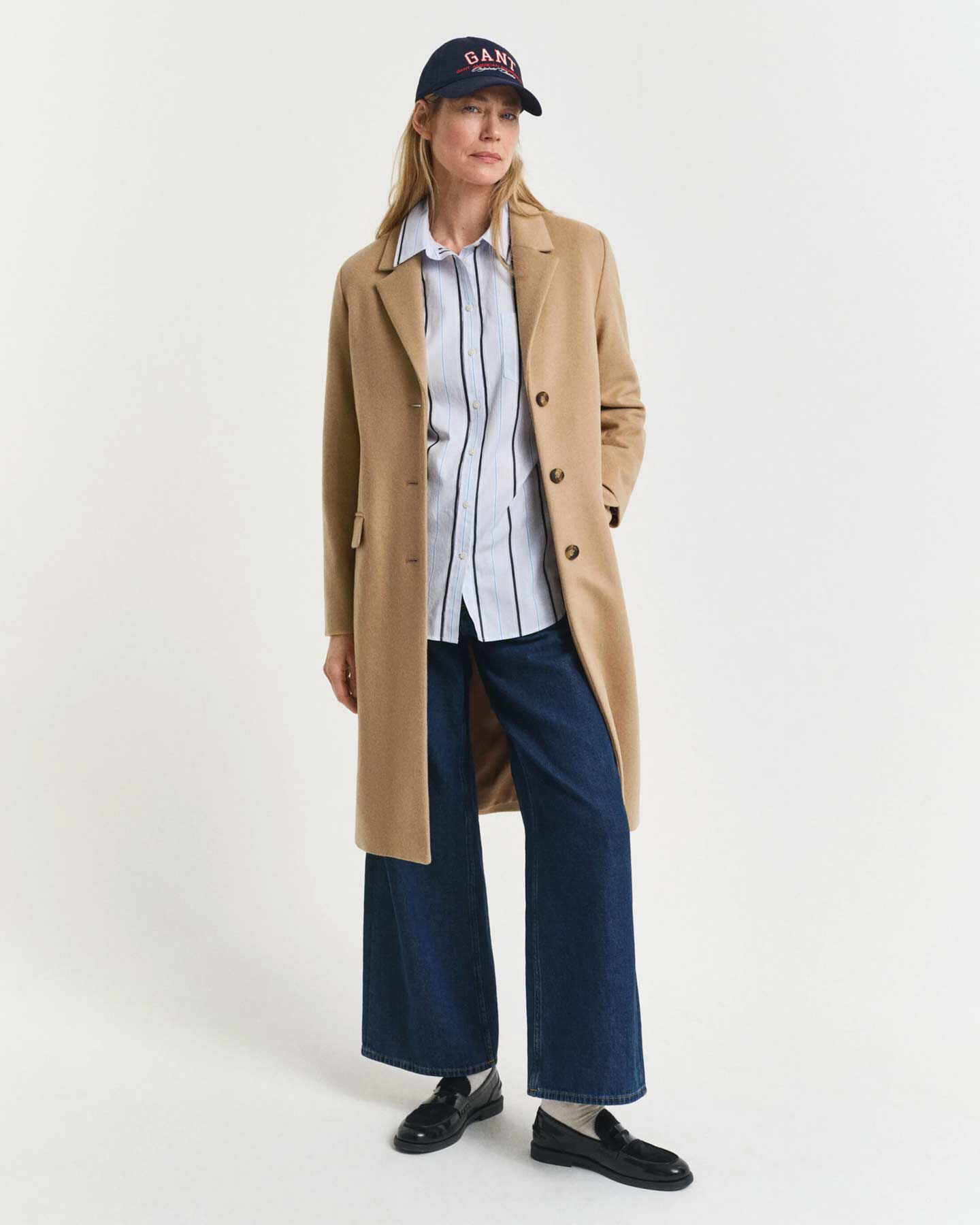 Classic Tailored Wool Blend Coat