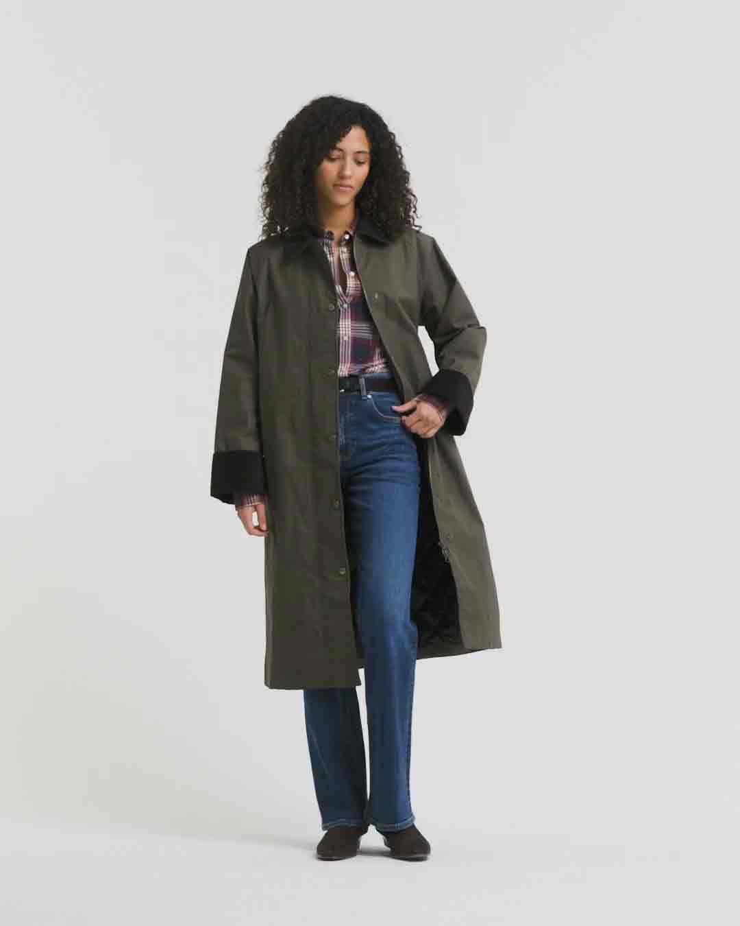 Waxed Cotton Car Coat