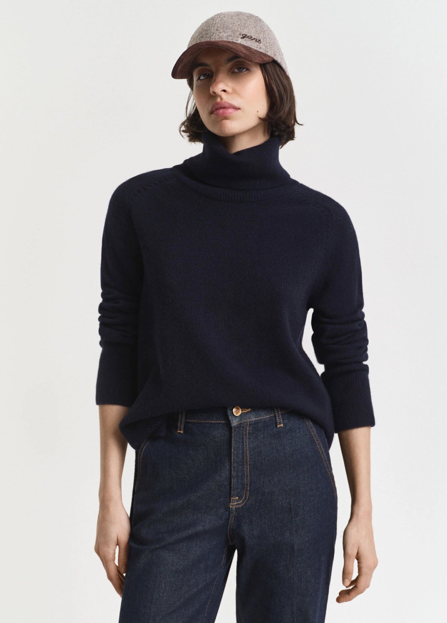 Soft Wool Cashmere Blend Turtleneck Sweater