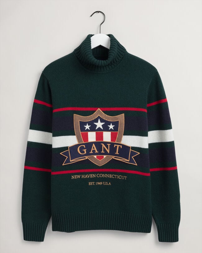 Banner Shield Turtleneck