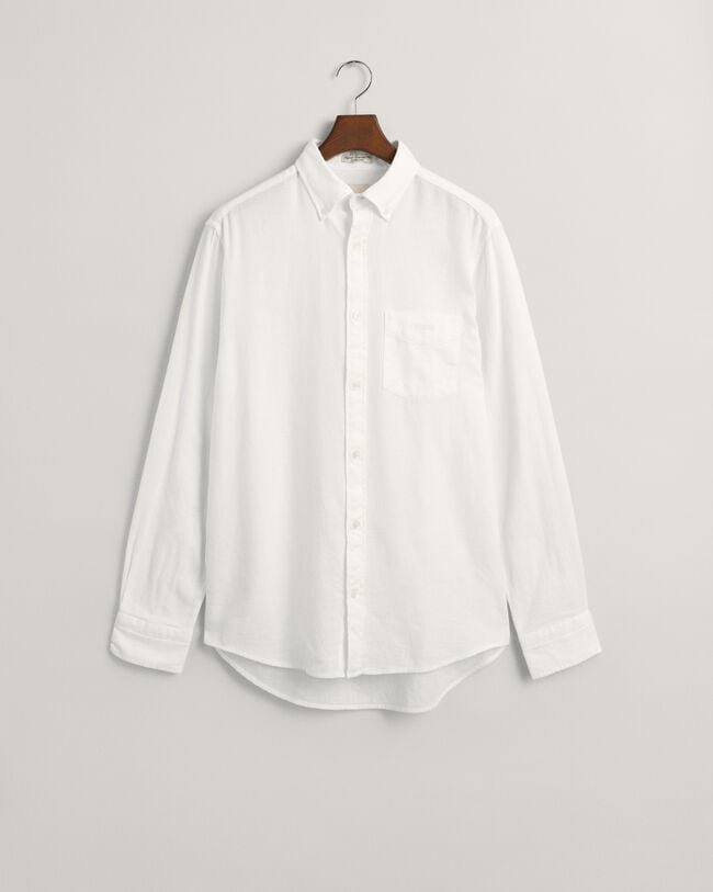 Regular Fit Textured Cotton Linen Shirt