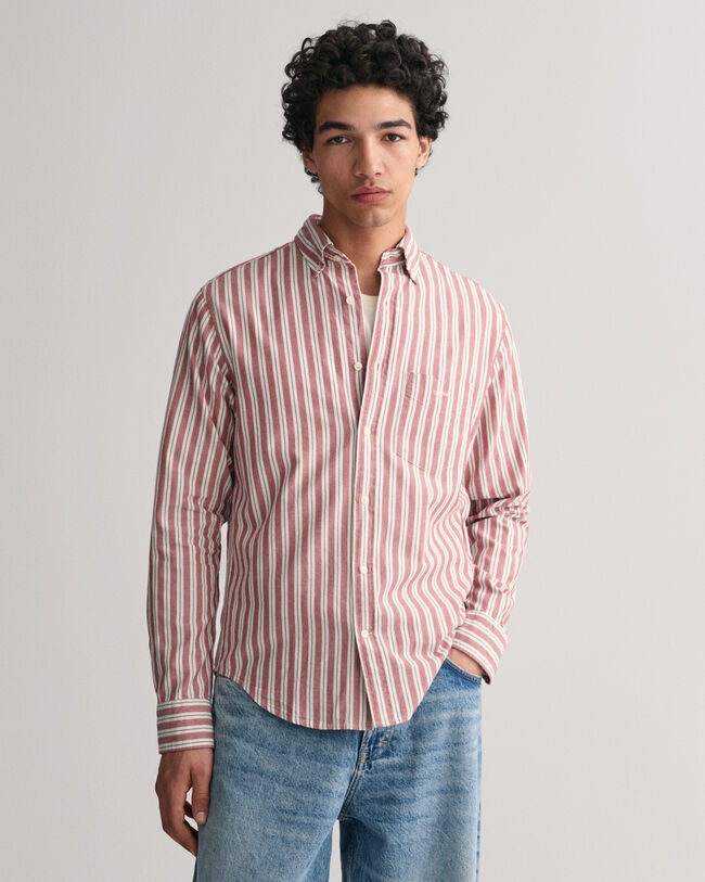 Regular Fit Striped Archive Oxford Shirt