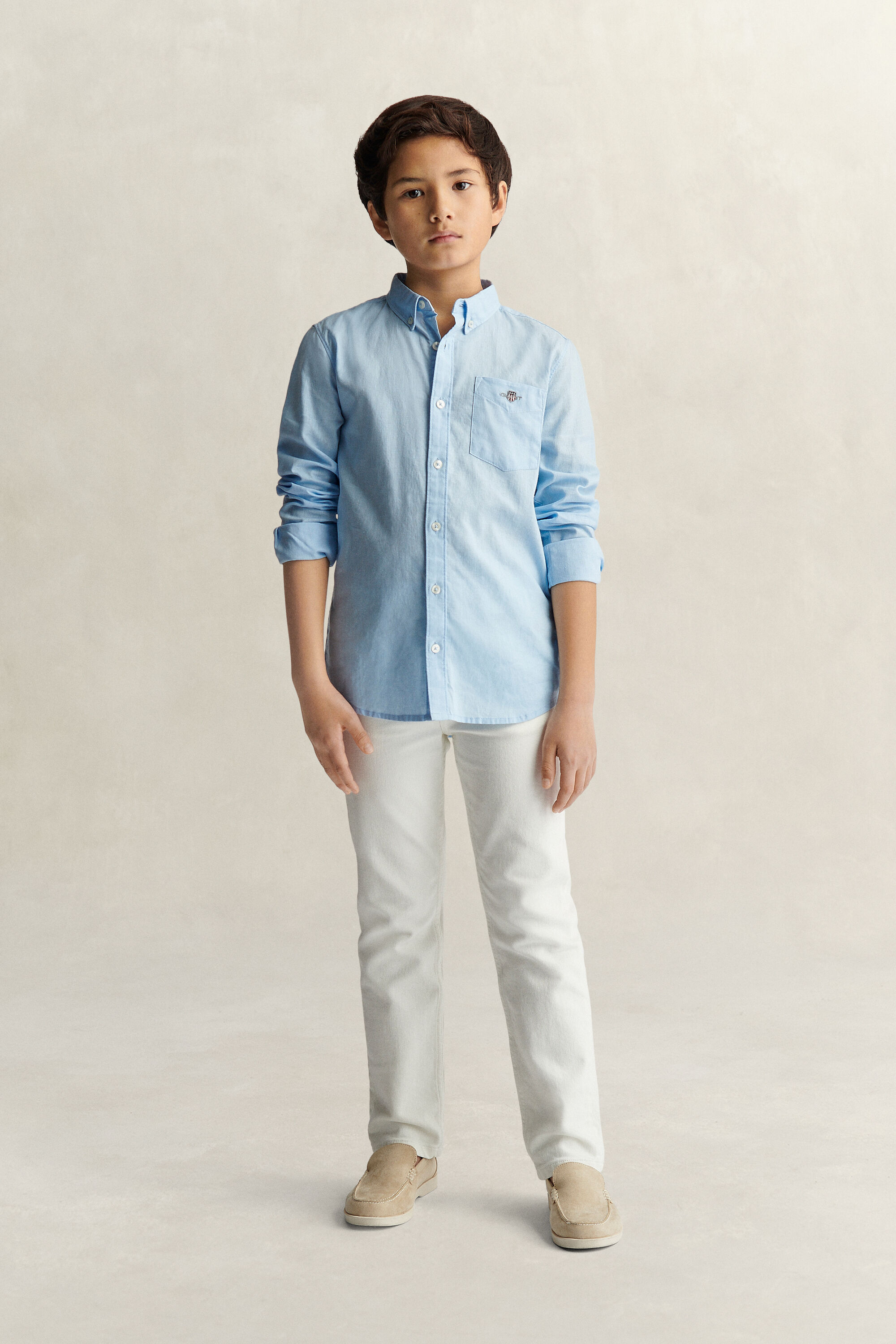 Teen Boys Linen Blend Shirt