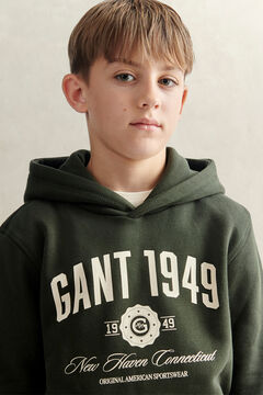 Teen Boys Collegiate Hoodie — DARK MOSS GREEN 4