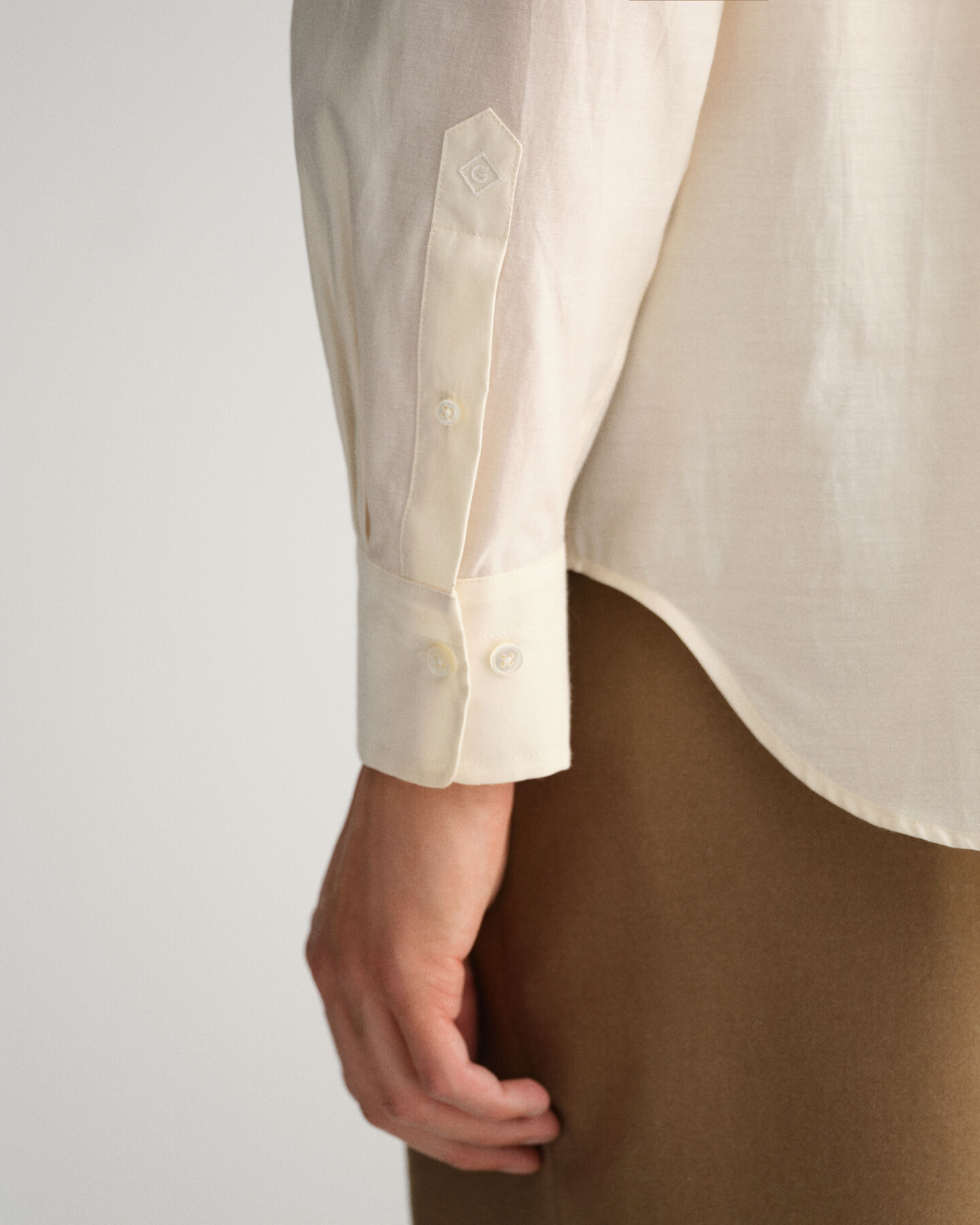 Relaxed Fit Cotton Silk Shirt