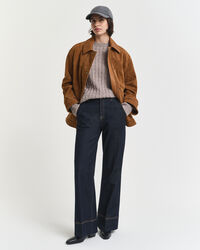 Wool Cable Knit Crew Neck Sweater