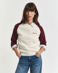 Color Blocked Crew Neck Sweater