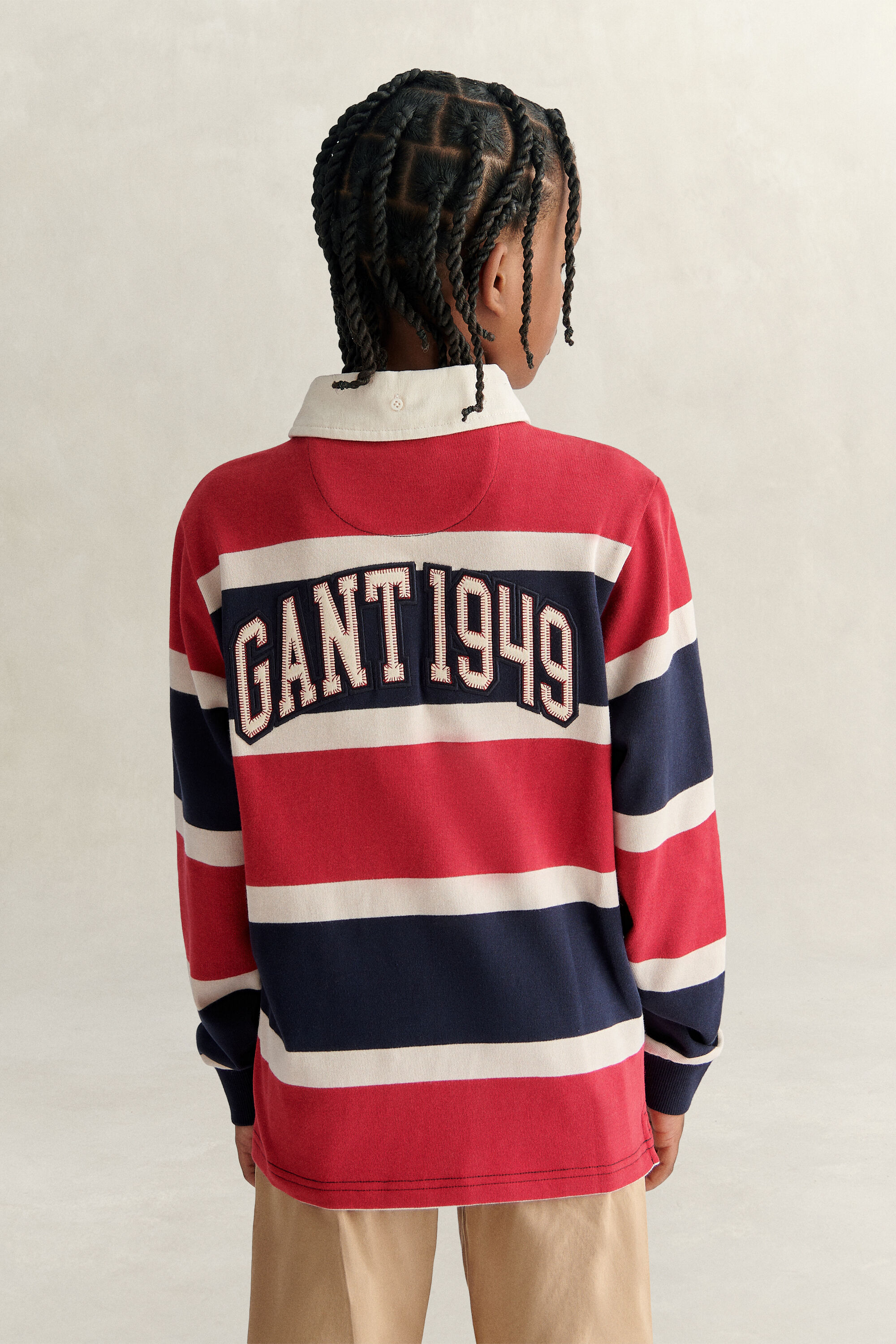Teen Boys Collegiate Rugger — EVENING BLUE