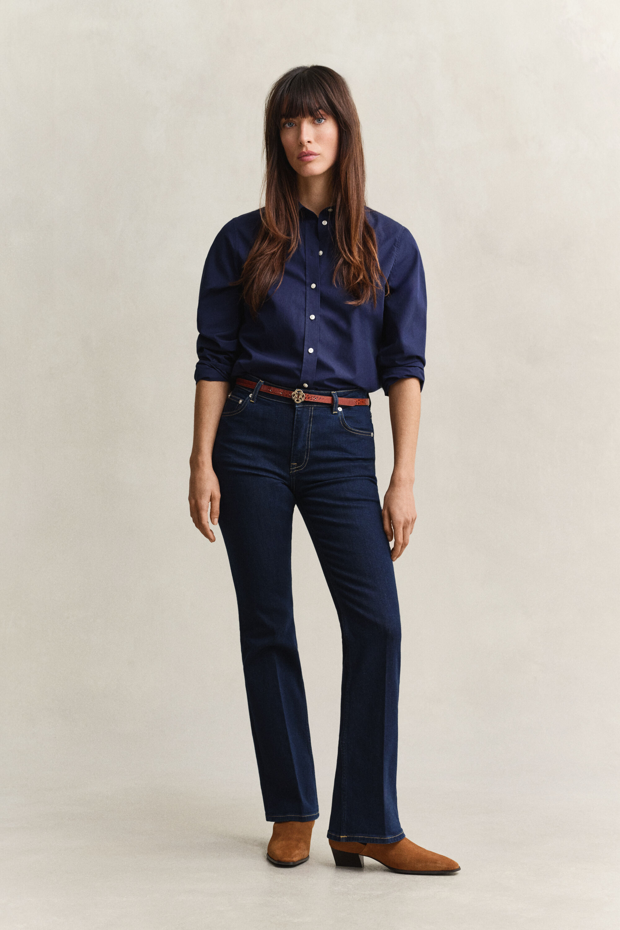 Slim Flared Stretch Jeans