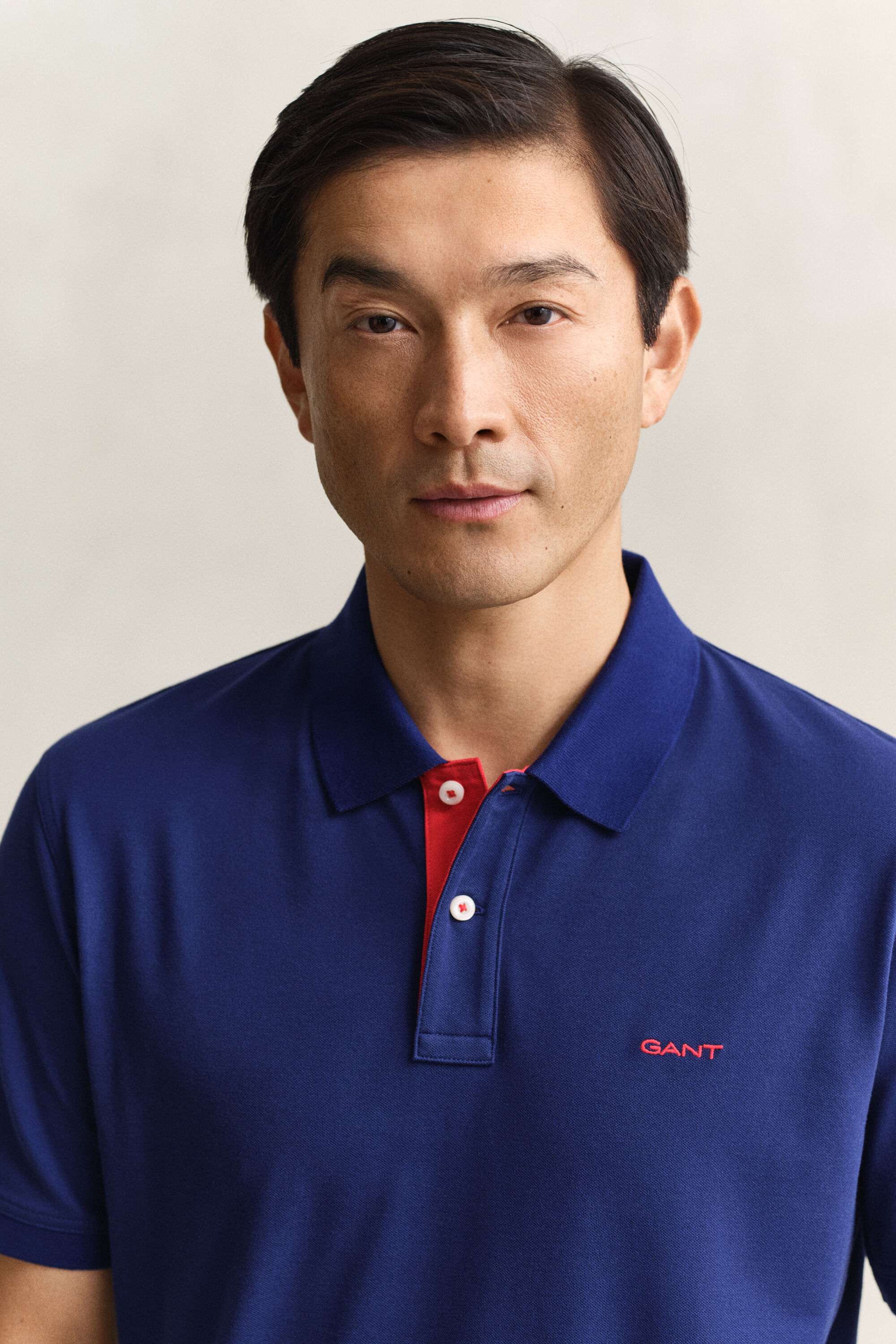 Contrast Piqué Polo Shirt