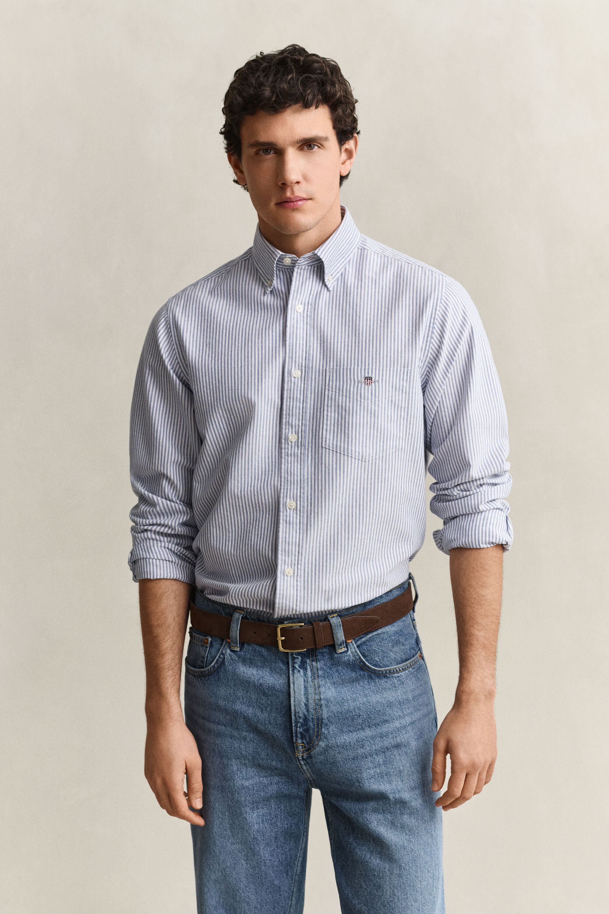 Classic Regular Striped Oxford Shirt