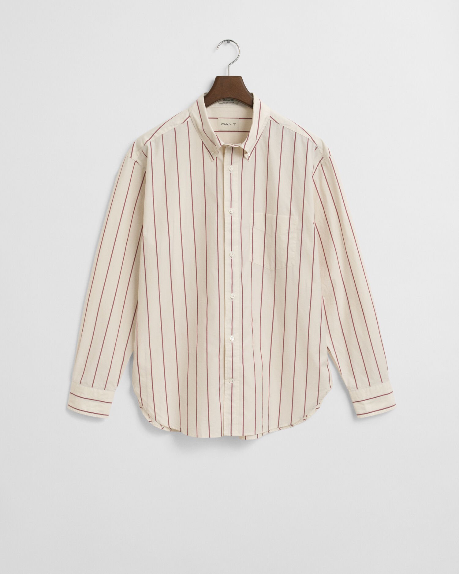 Relaxed Fit Striped Heritage Poplin Shirt