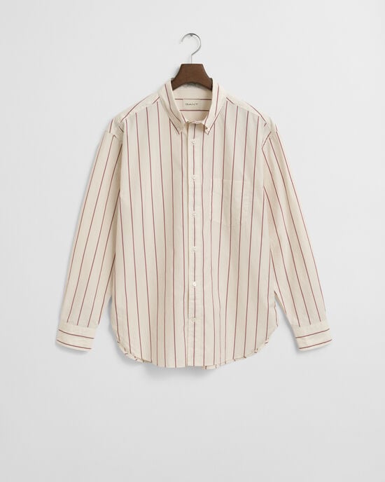 Relaxed Fit Striped Heritage Poplin Shirt