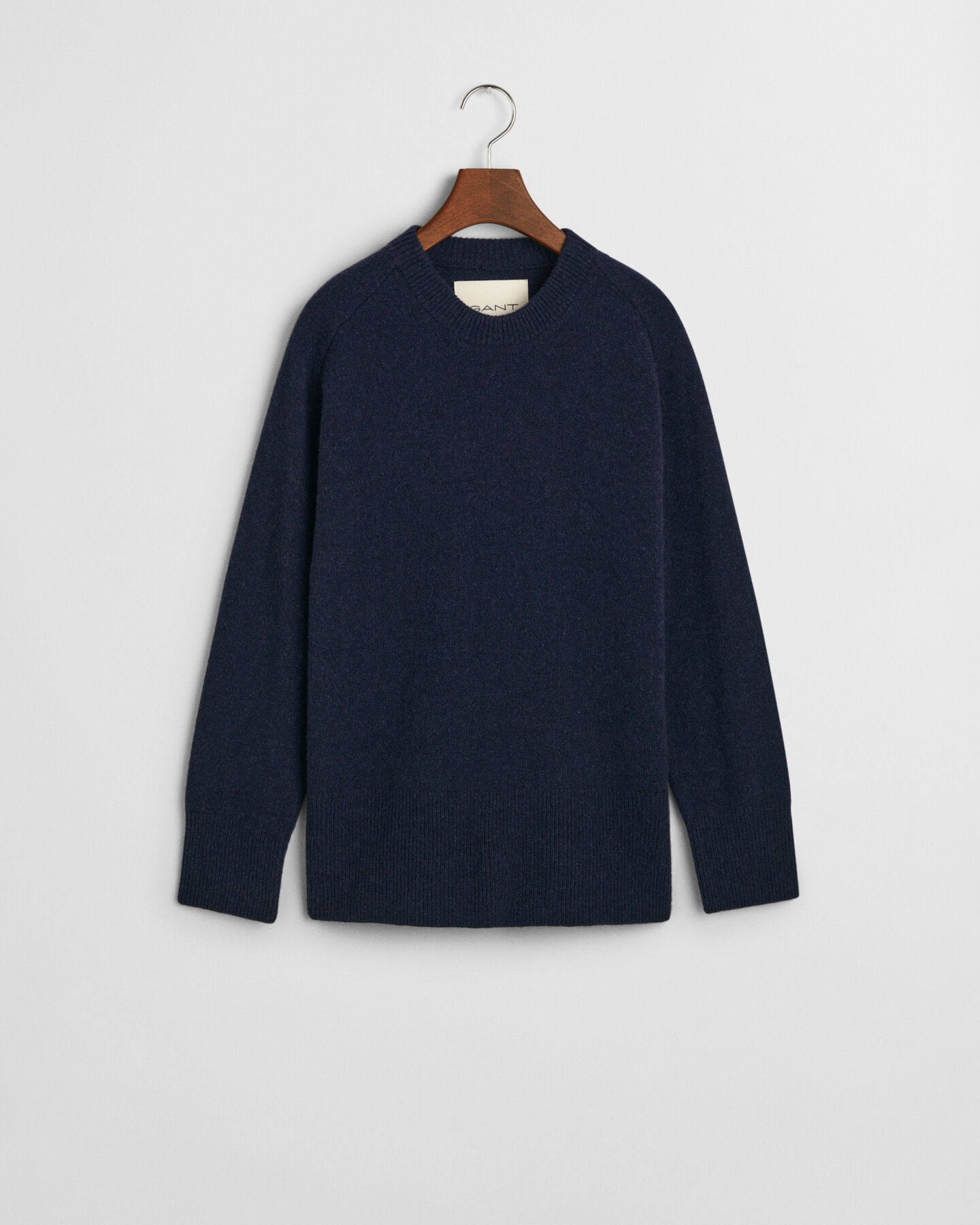 Wool Cashmere Blend Crew Neck Sweater
