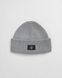 Ribbed Cotton Blend Beanie