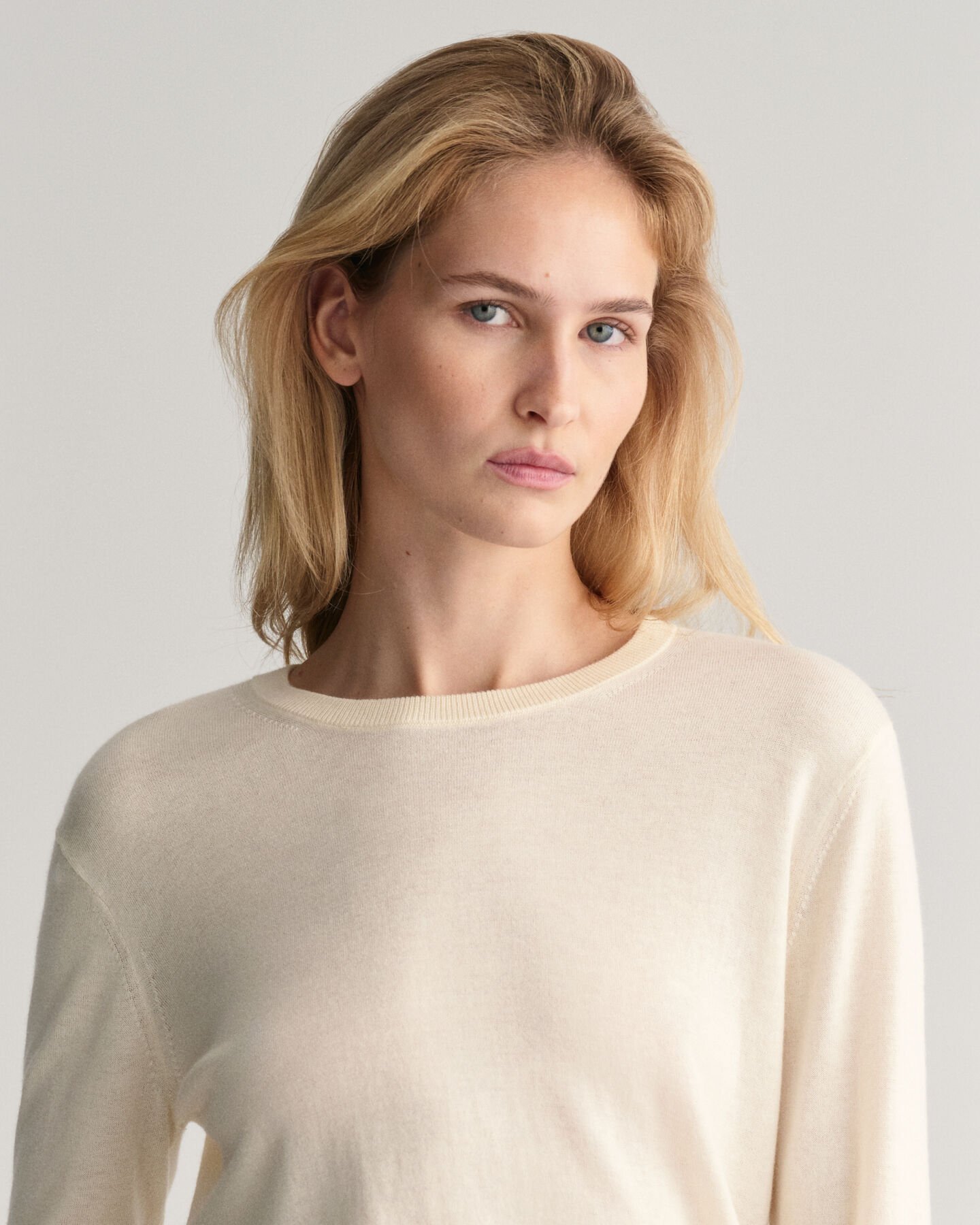 Fine Knit Crew Neck Sweater