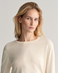 Fine Knit Crew Neck Sweater