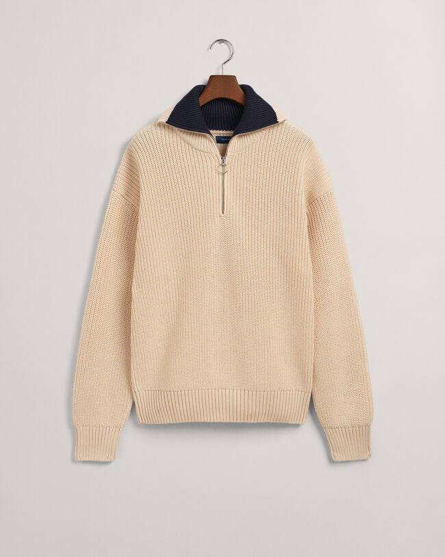Rib Half-Zip Sweater