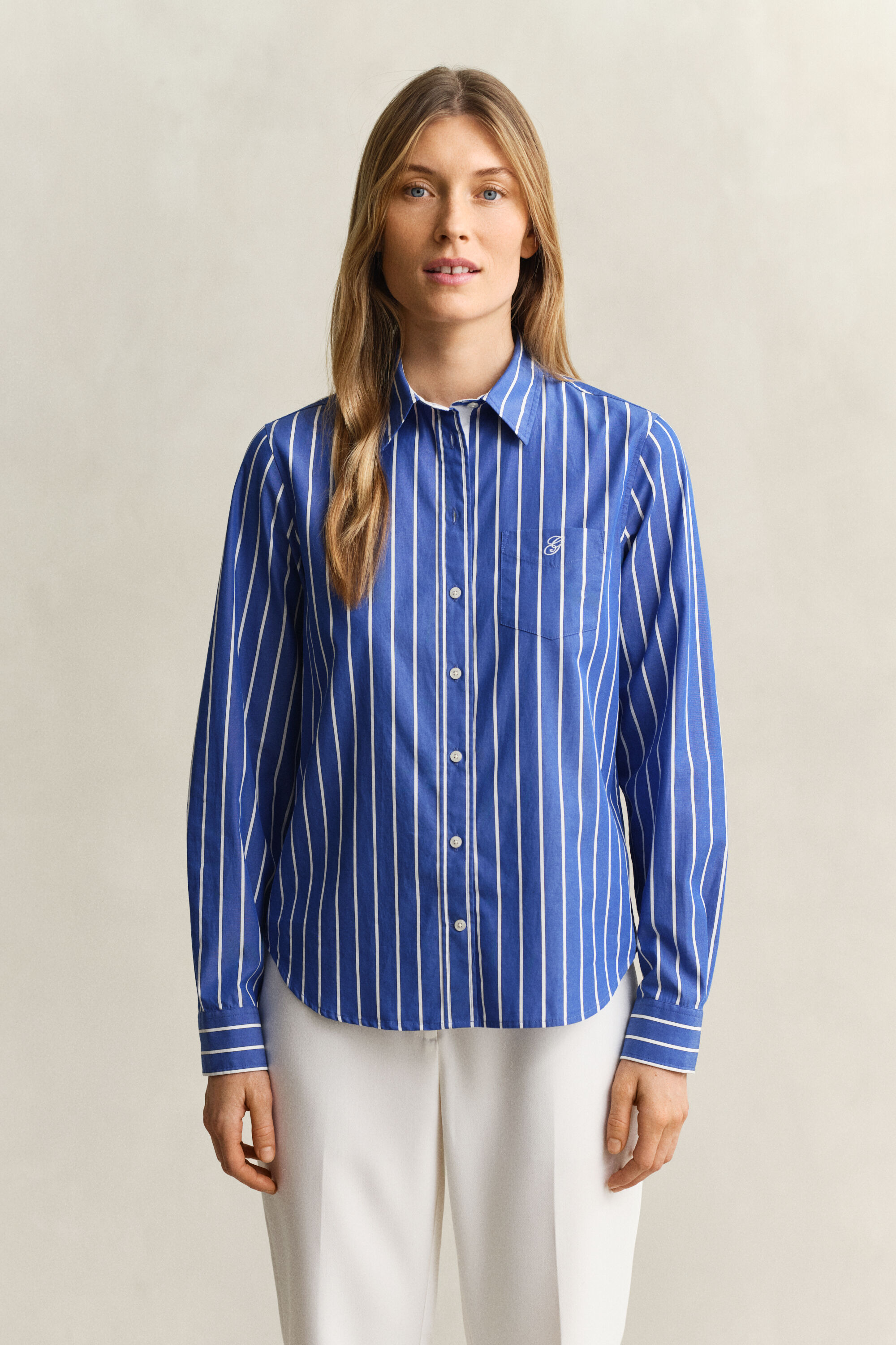 Regular Fit Classic Striped Poplin Shirt