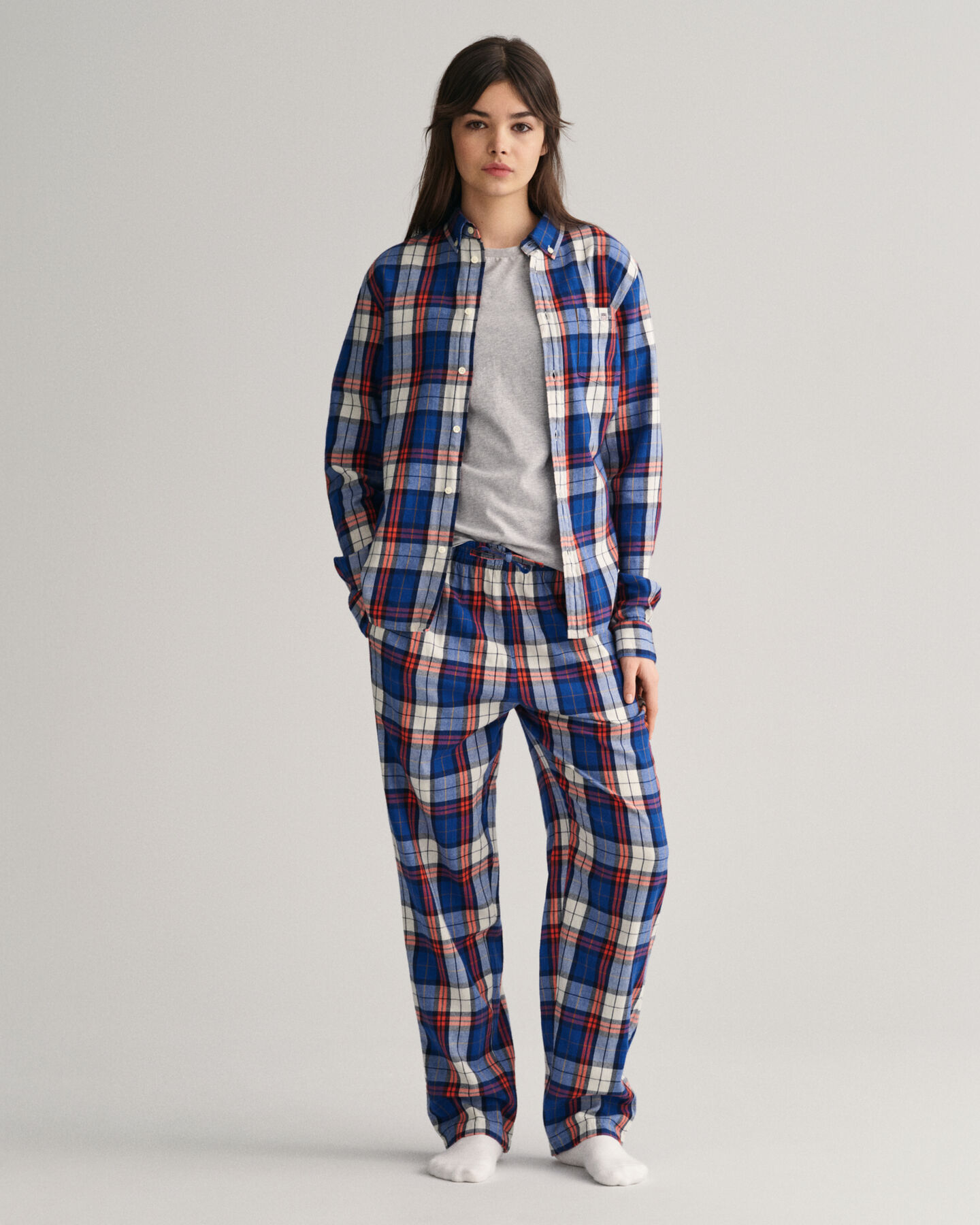 Teens Multi Checked Pajama Pants