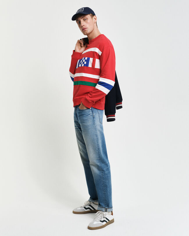 Panel Crew Neck Sweatshirt