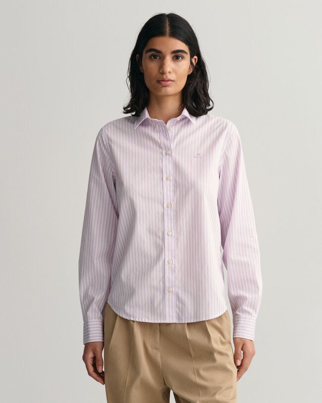 Regular Fit Striped Broadcloth Shirt