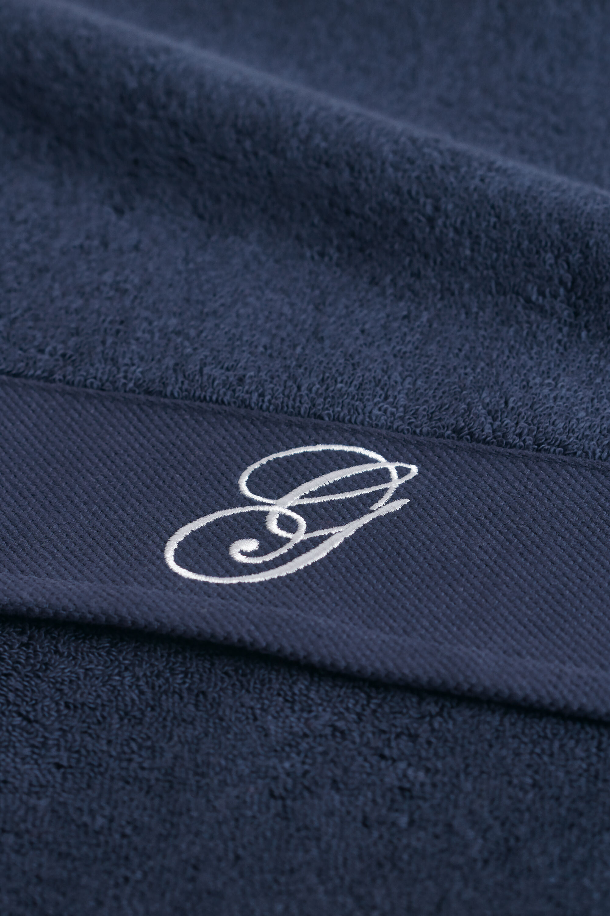 Embroidered Towel 50X70 — MARINE