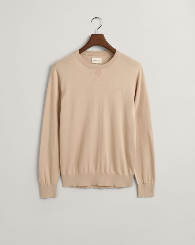 Fine Cotton Crew Neck Sweater