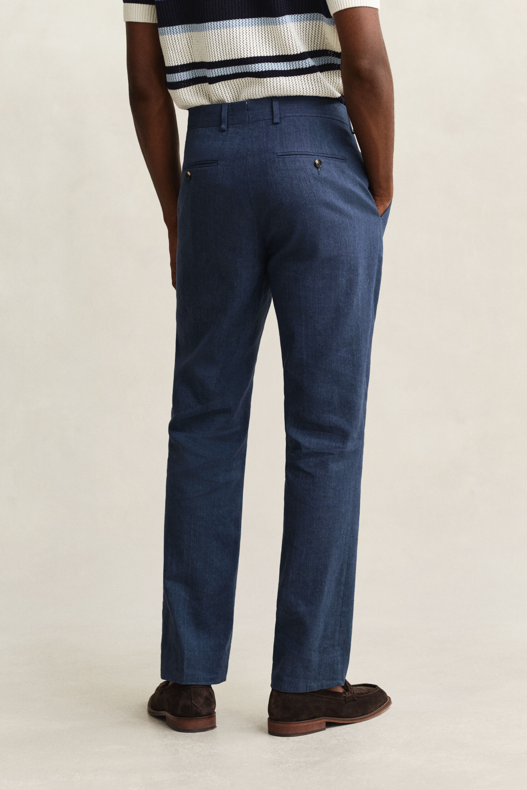 Linen Blend Suit Pants