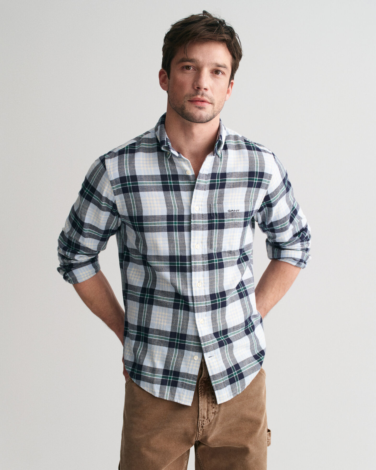 Regular Fit Plaid Flannel Shirt
