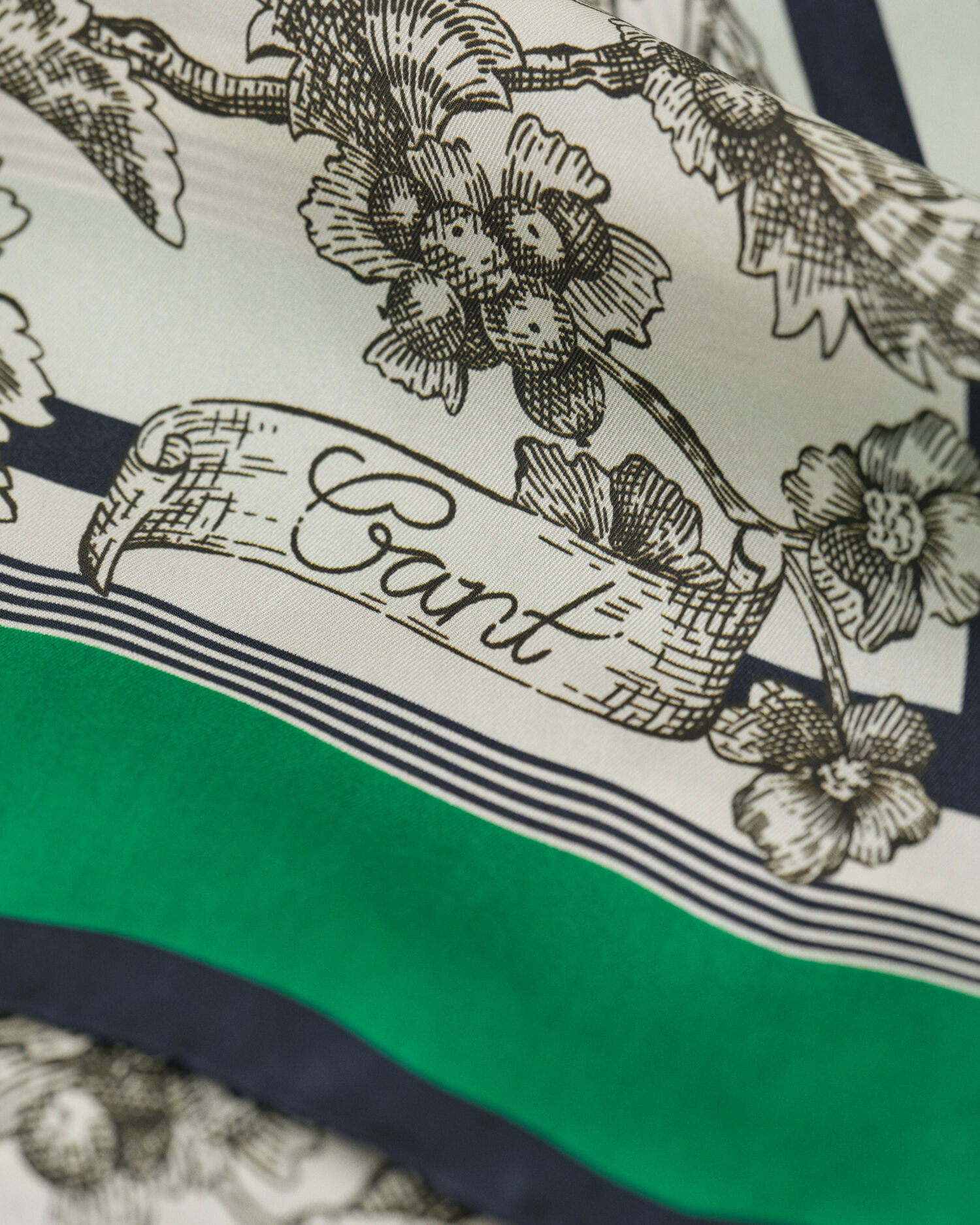 Tree Print Silk Scarf