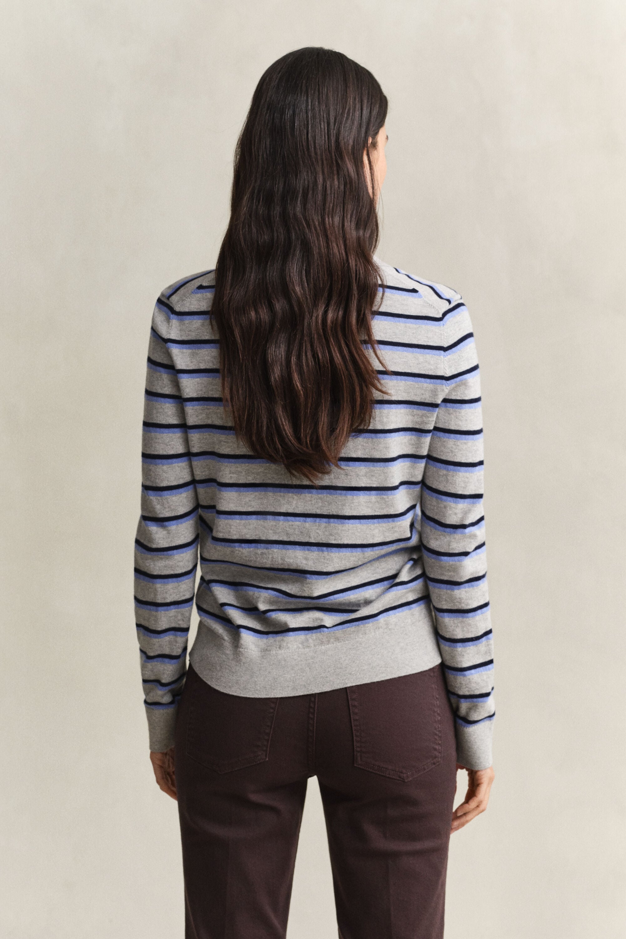 Fine Knitted Striped Sweater