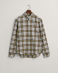 Regular Fit Checked Brushed Oxford Shirt