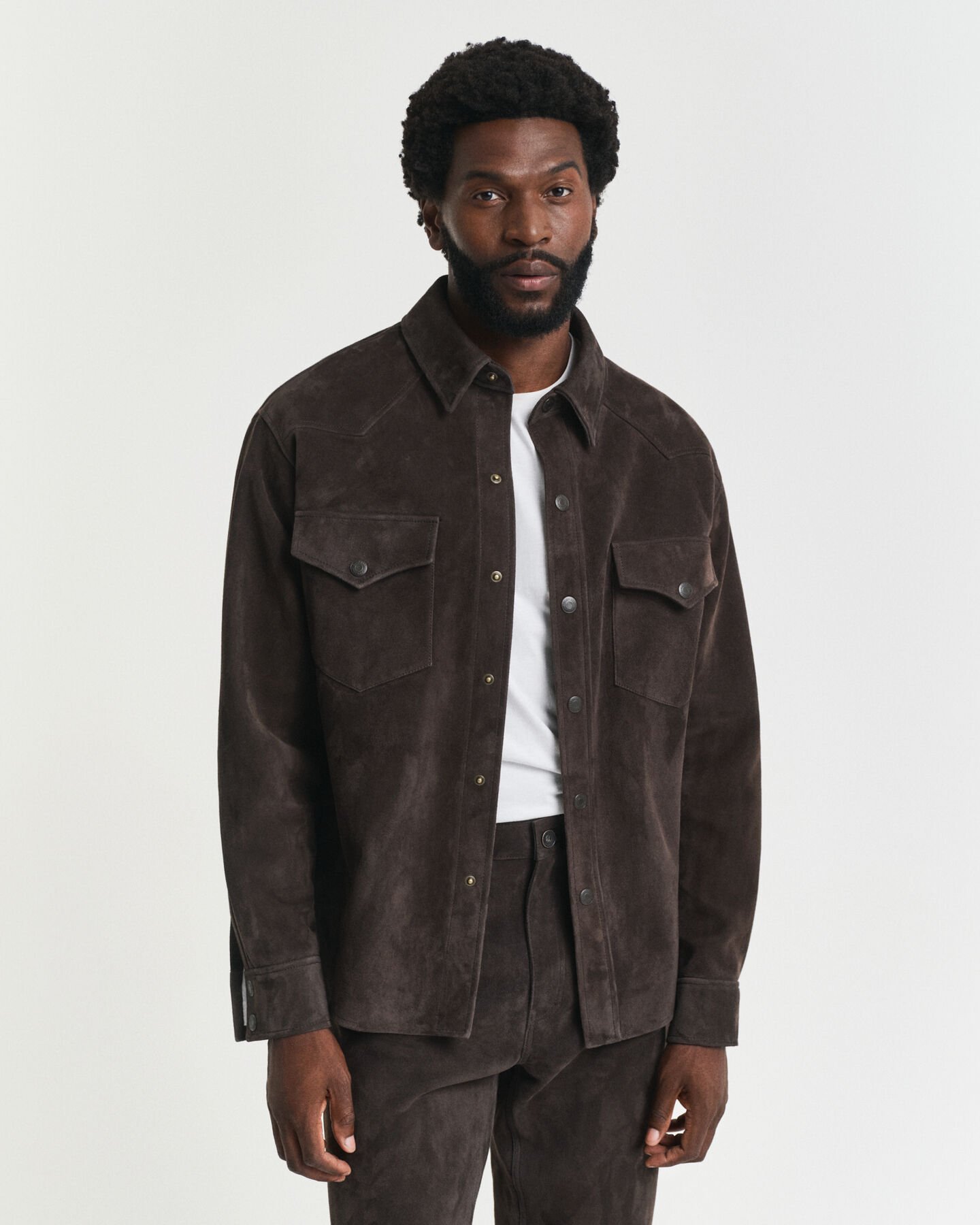 Relaxed Fit Suede Rodeo Shirt