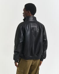 Leather Harrington Jacket