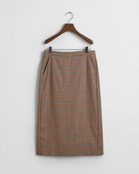 Checked Pencil Skirt