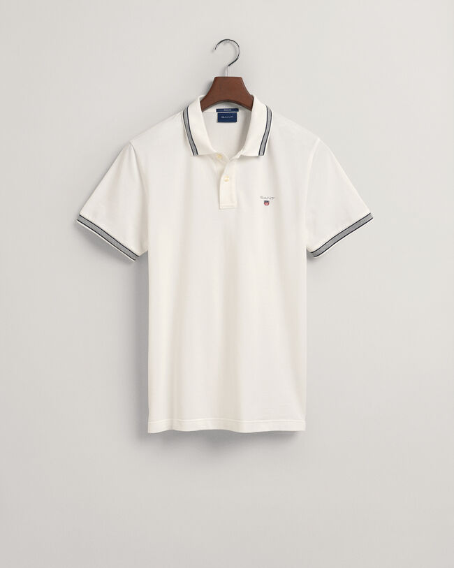 Herringbone Tipping Piqu&eacute; Polo Shirt