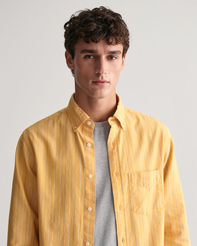 Regular Fit Striped Archive Oxford Shirt