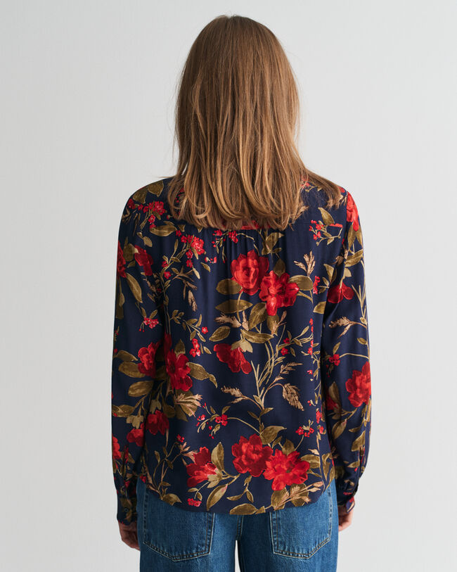 Rose Print Blouse