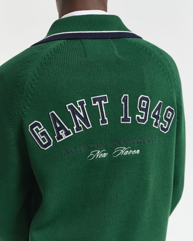 GANT 1949 Graphic Zipped Cardigan