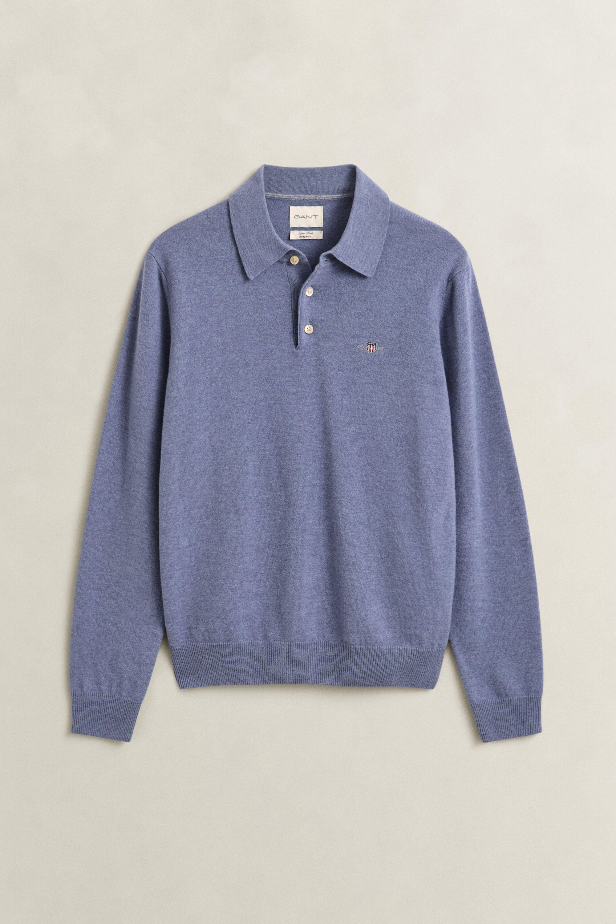 Superfine Lambswool Polo Sweater