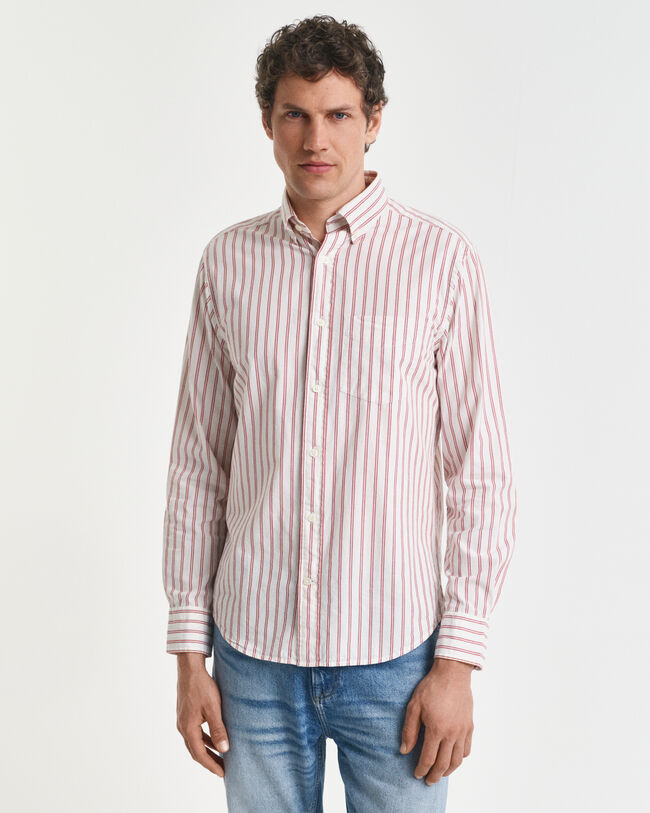Regular Fit Striped Archive Poplin Shirt