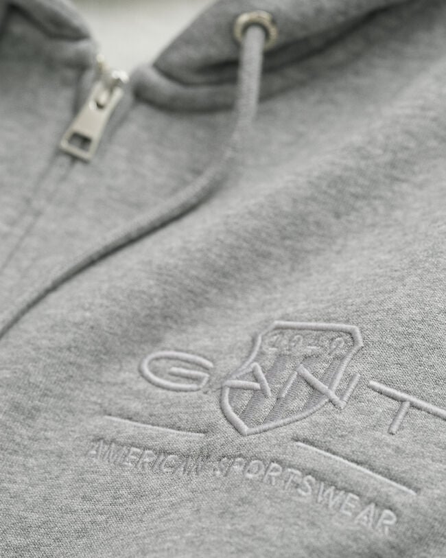 Tonal Archive Shield Zip Hoodie