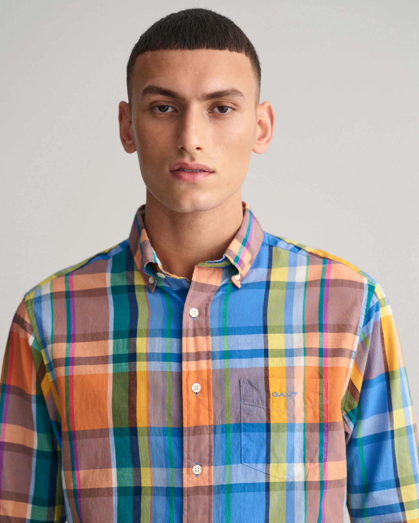 Regular Fit Colorful Madras Shirt