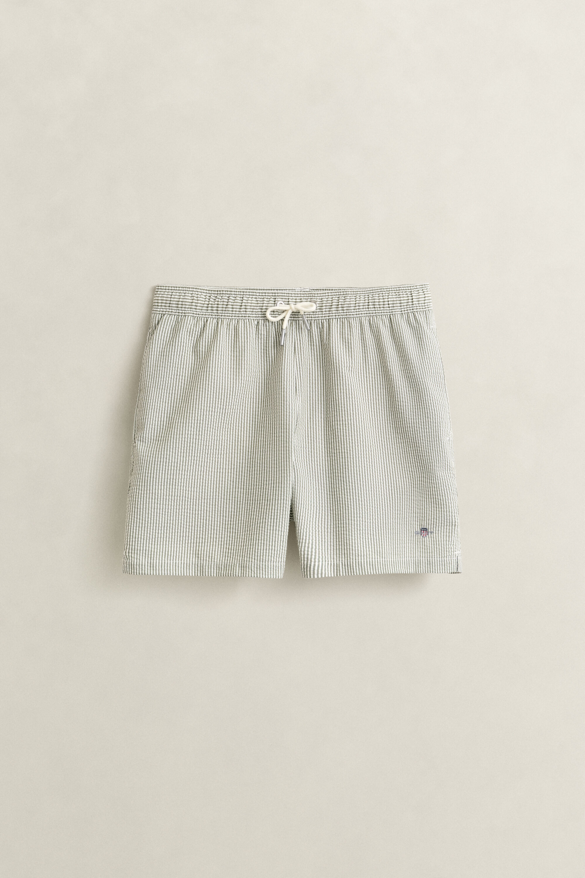 Striped Seersucker Swim Shorts