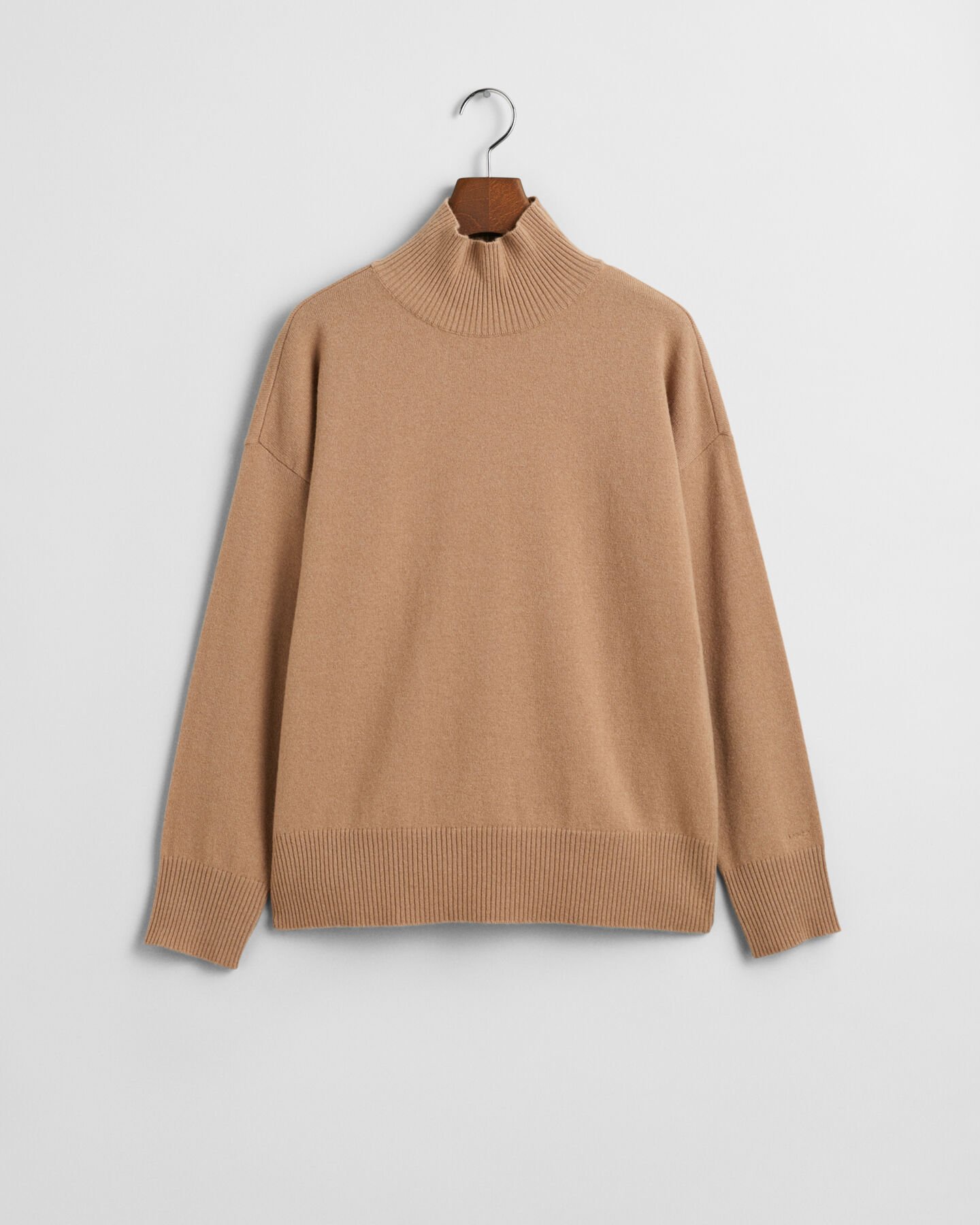 Superfine Lambswool Stand Collar Sweater