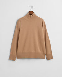 Superfine Lambswool Stand Collar Sweater
