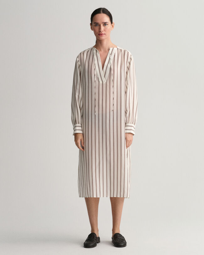 Striped V-Neck Caftan