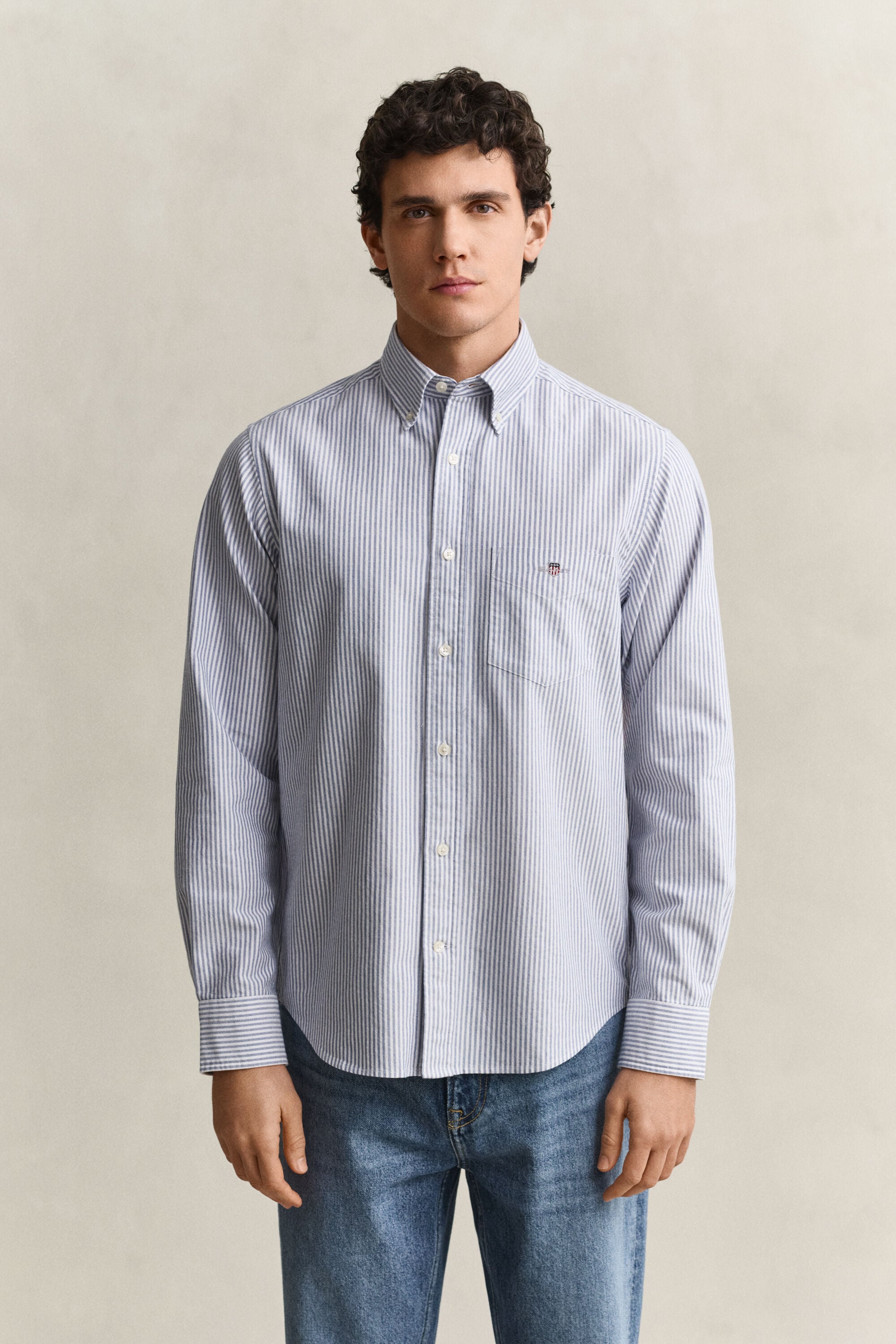 Classic Regular Striped Oxford Shirt